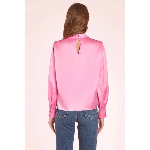 Amanda Uprichard Jacinda blouse in Macaroon - Picture 4 of 6